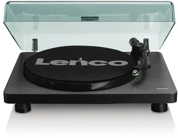 Lenco L-30BK Plattenspieler mit USB/PC-Codierung - Schwarz - Plattenspieler Schwarz